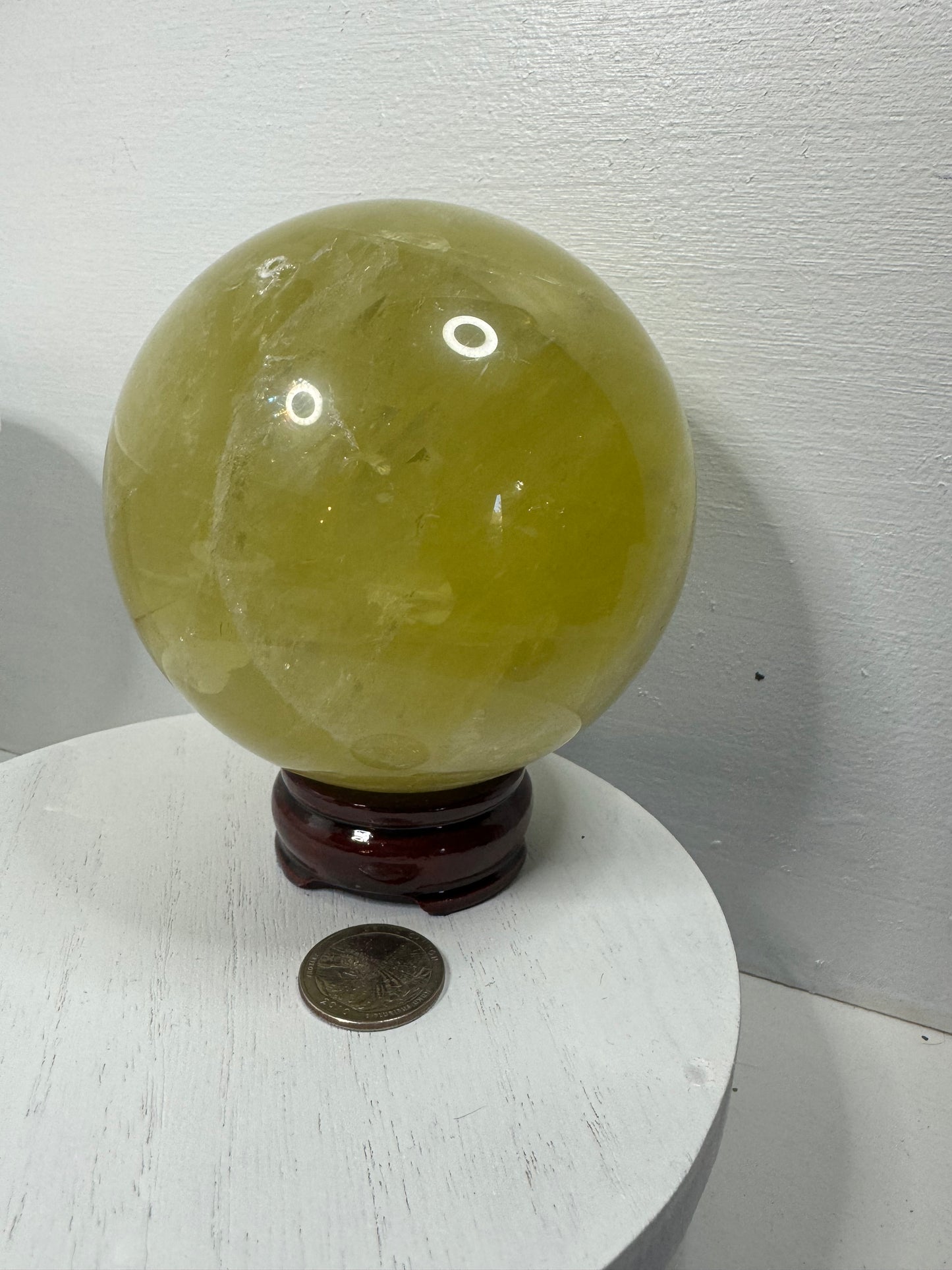 CITRINE spheres-abundance, prosperity, radiating warmth, joy, positivity