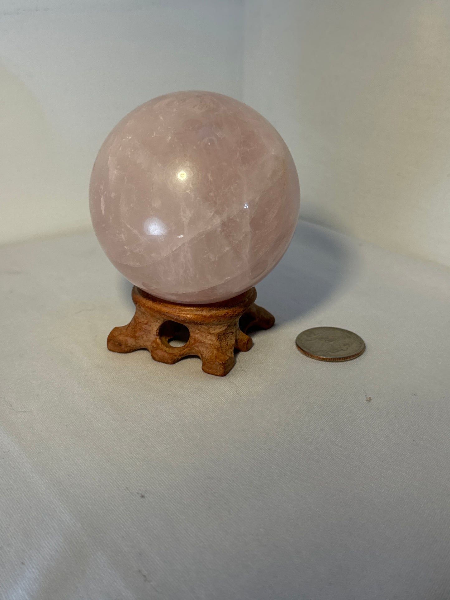 ROSE QUARTZ SPHERE-love, compassion, harmony