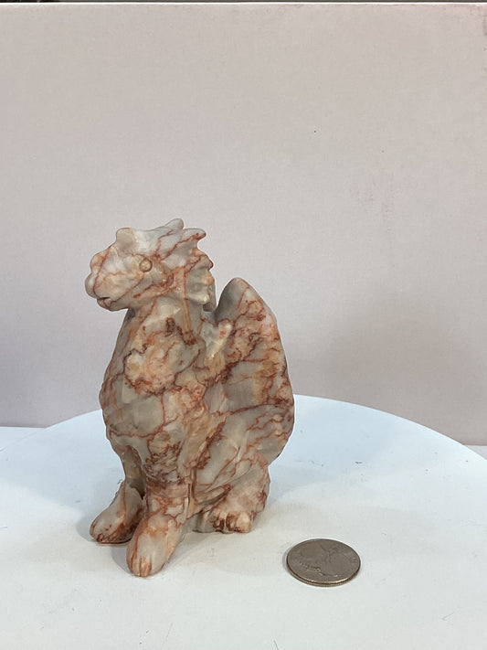 RED VEIN JASPER DRAGON-Strength, Protection, and Grounding Power
