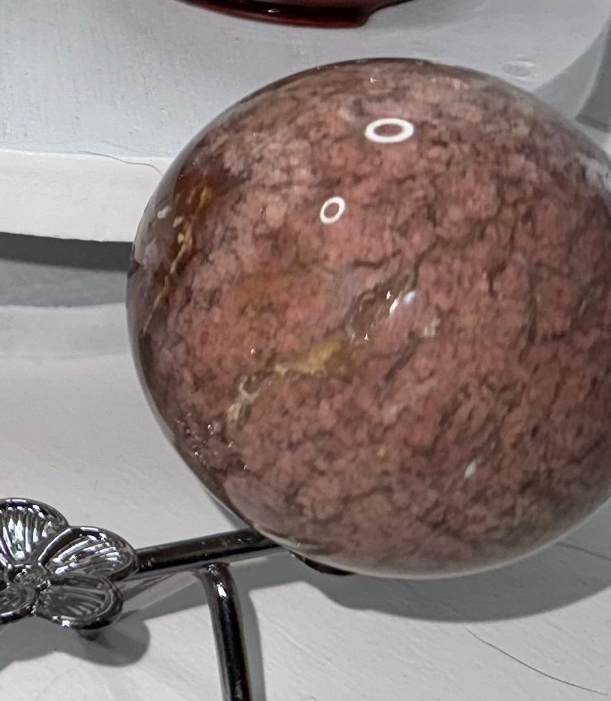 RHYOLITE SPHERE-joy, balance, determination