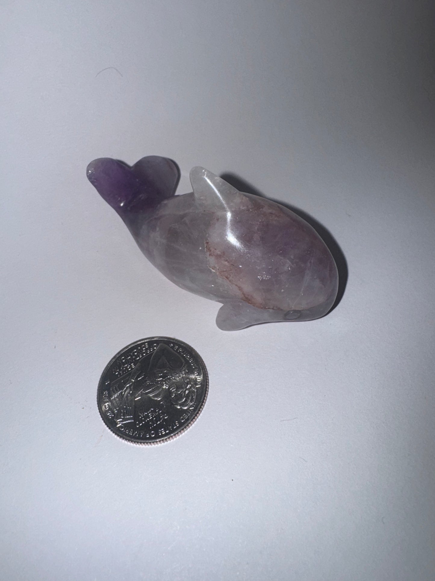 FLUORITE DOLPHIN -Joy, Healing, and Spiritual Connection