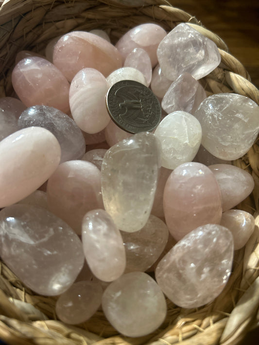 Rose quartz TUMBLES/CHUMBLES-