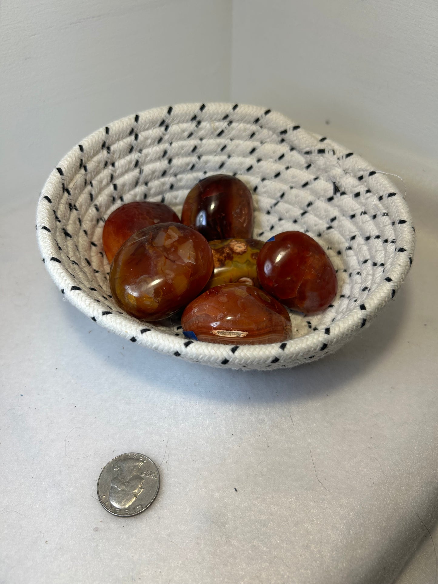 CARNELIAN PALM STONE-vitality, courage, and creativity