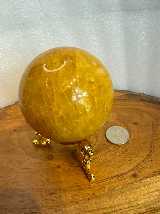 GOLDEN HEALER SPHERE-Healing, Abundance, Spiritual Connection