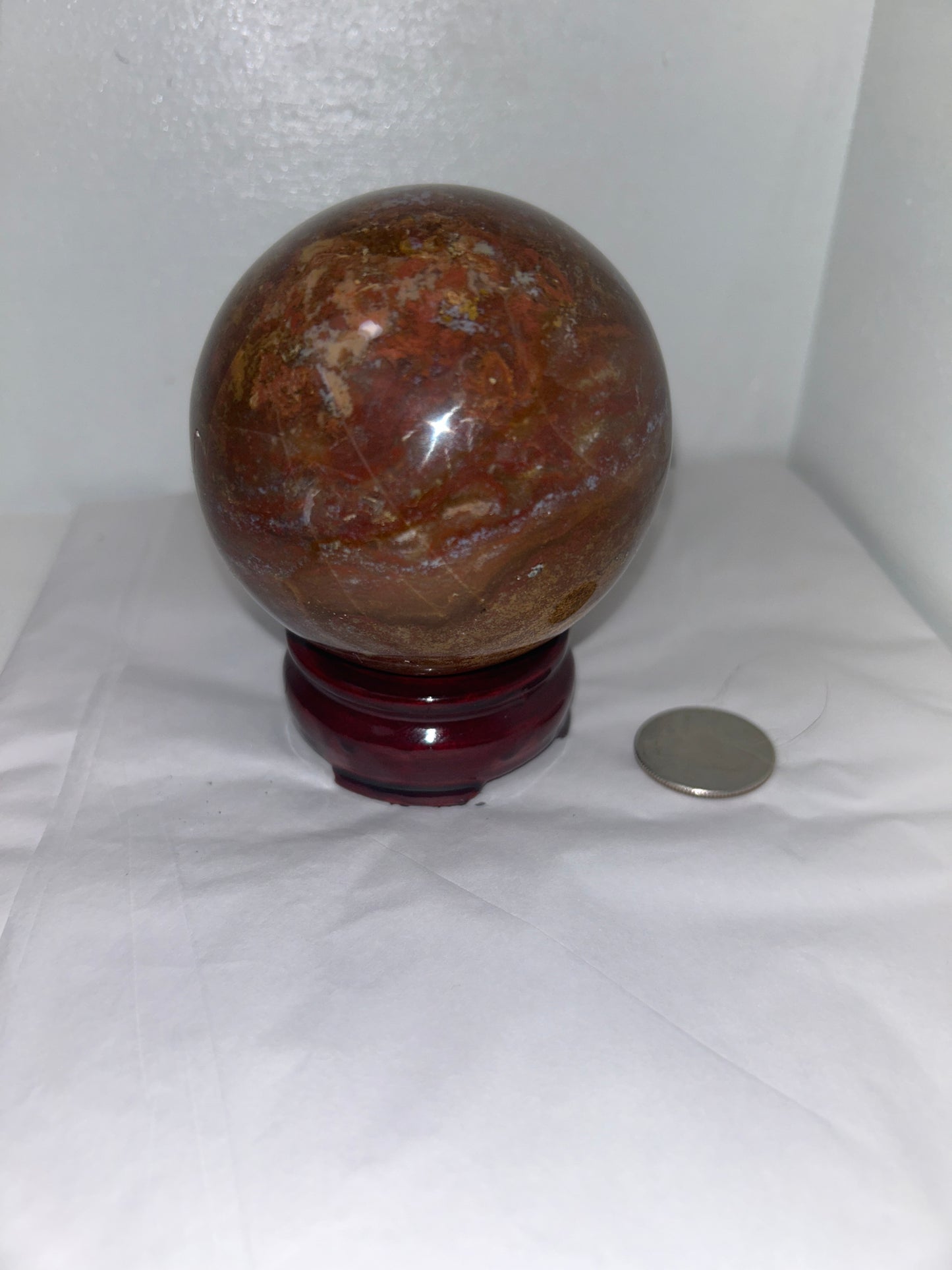 RHYOLITE SPHERE-joy, balance, determination