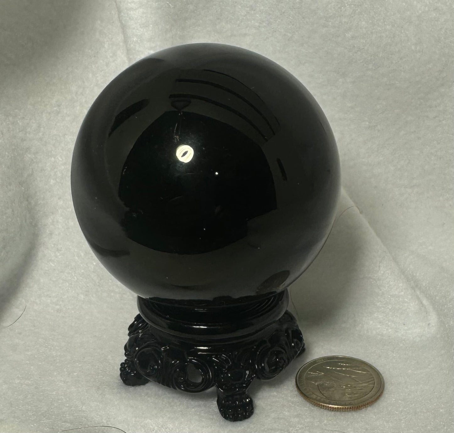 OBSIDIAN SPHERE- growth, protection, transformation