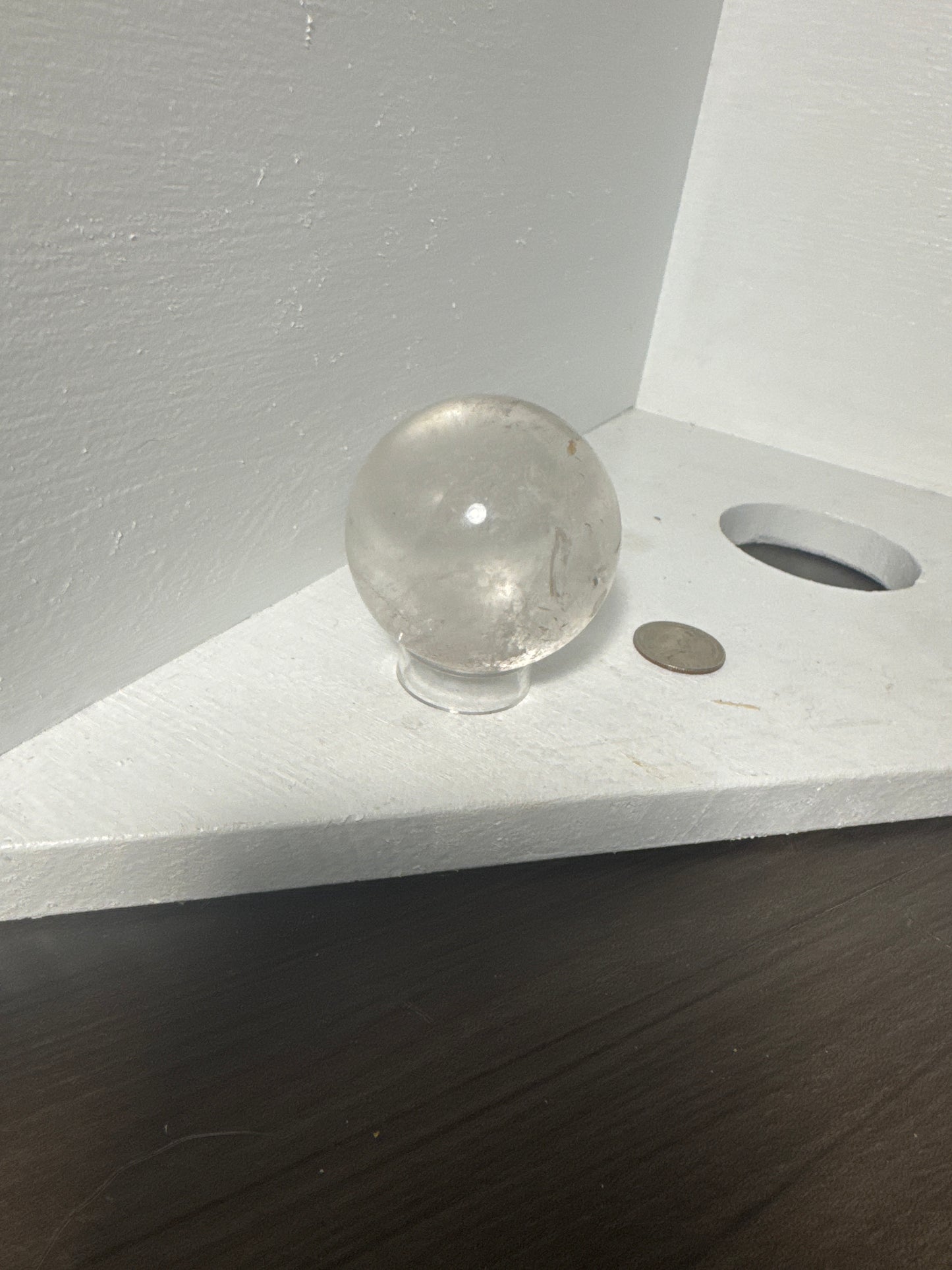 CLEAR QUARTZ SPHERE -healing, spirituality, enlightenment