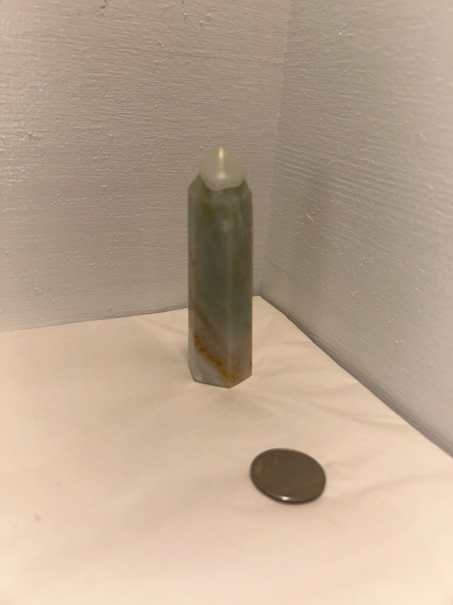 CARIBBEAN CALCITE TOWER-relaxation, emotional healing, enhanced communication