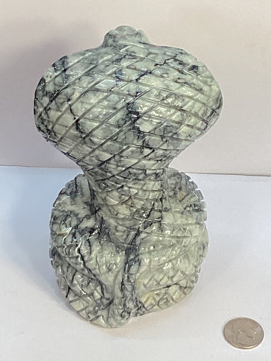 GREEN VEIN JASPER COBRA- Strength, Transformation, Grounding Energy