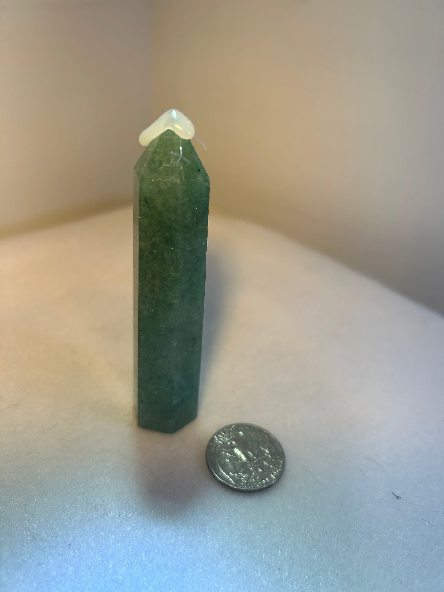 GREEN STRAWBERRY QUARTZ TOWER-positivity and heart-centered healing.