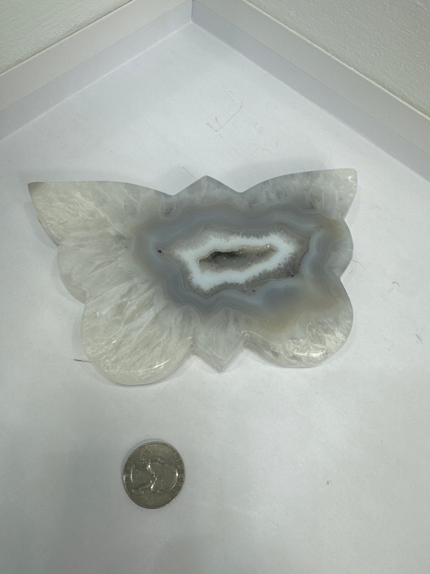 BANDED AGATE BUTTERFLY-purity, serenity, grounding