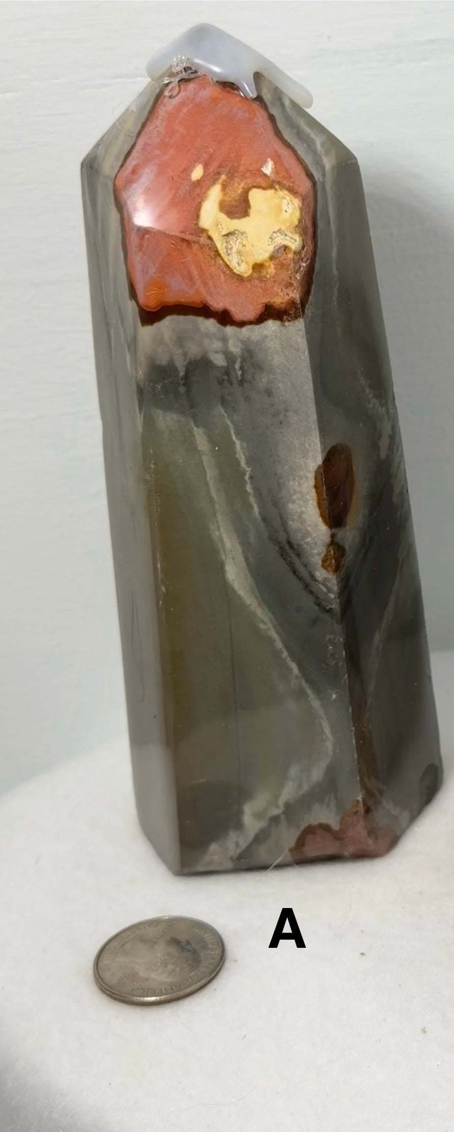 POLYCHROME JASPER TOWER-creativity, positivity, spiritual growth