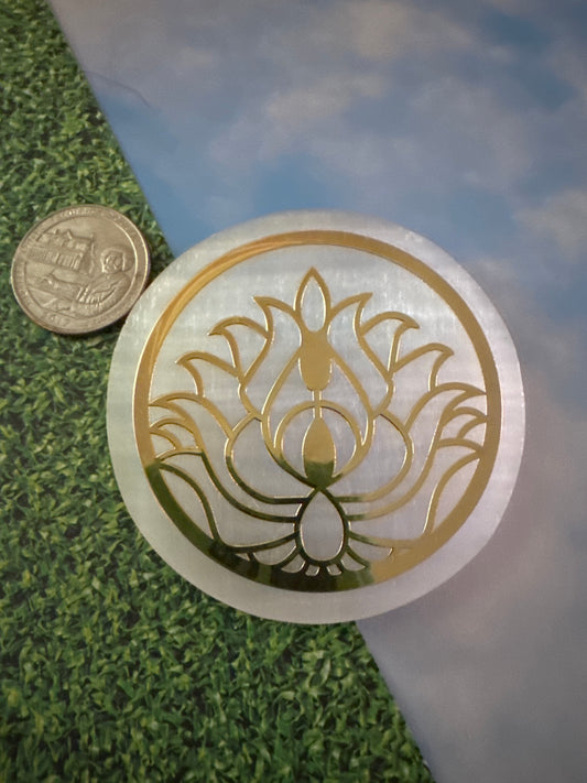SELENITE PLATE-Cleansing, Charging, Divine Energy