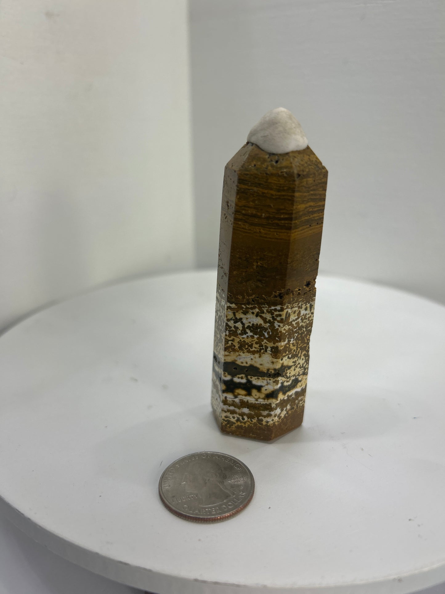 BLUE AND/OR BROWN MOSS AGATE TOWERS-Balance, Growth, Grounding