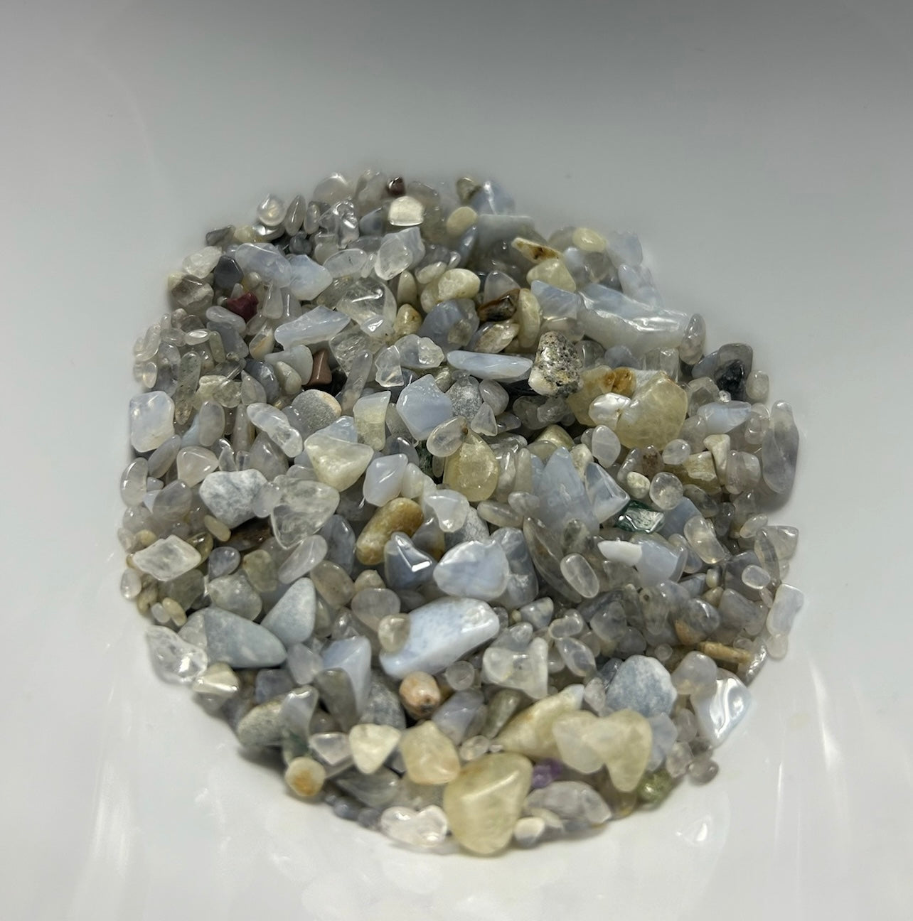 BLUE LACE AGATE CHIPS- Tranquility, Communication, Emotional Healing