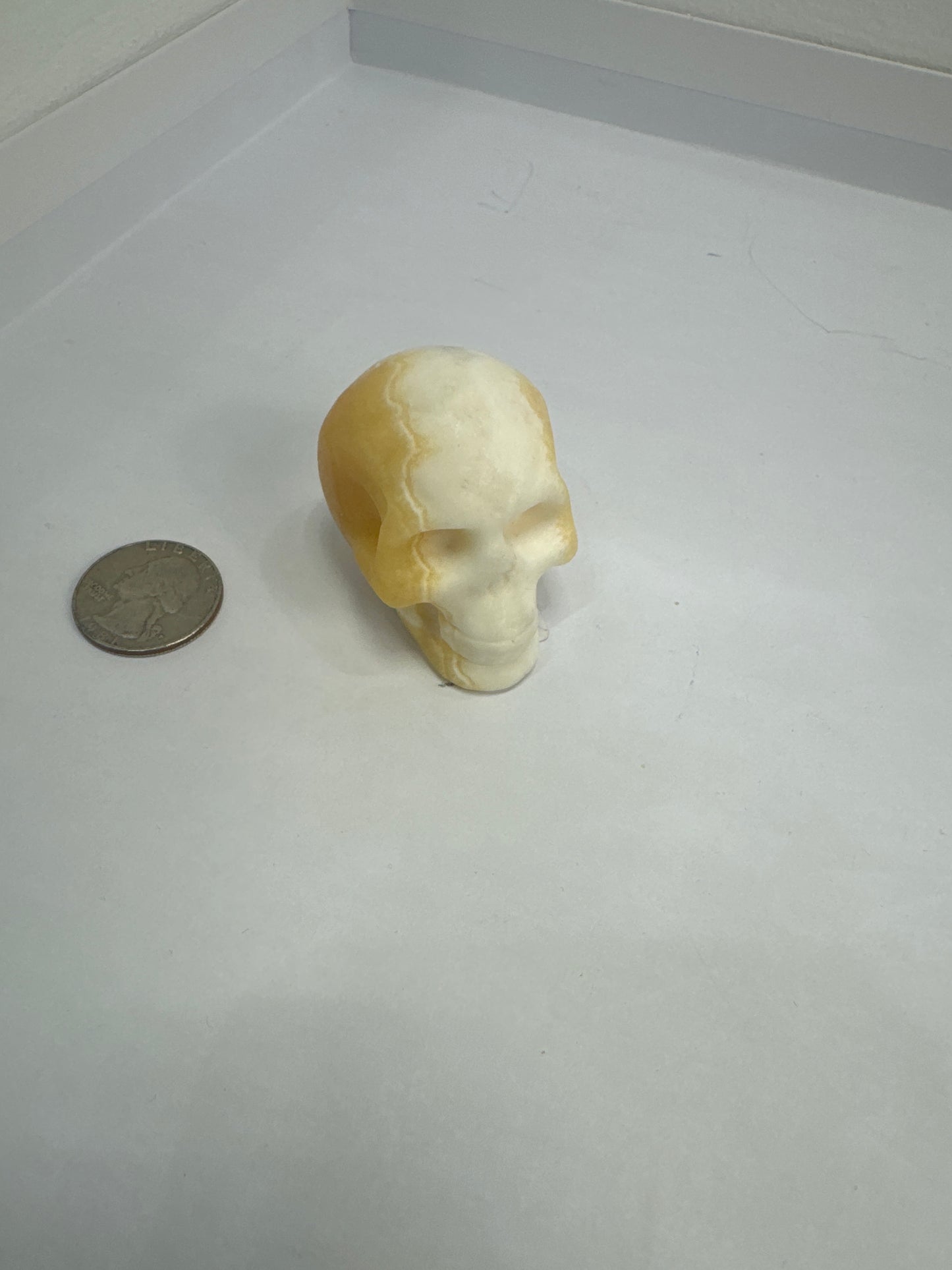 HONEY CALCITE SKULL: Empowerment, Clarity, and Personal Strength