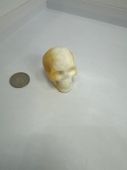 HONEY CALCITE SKULL: Empowerment, Clarity, and Personal Strength