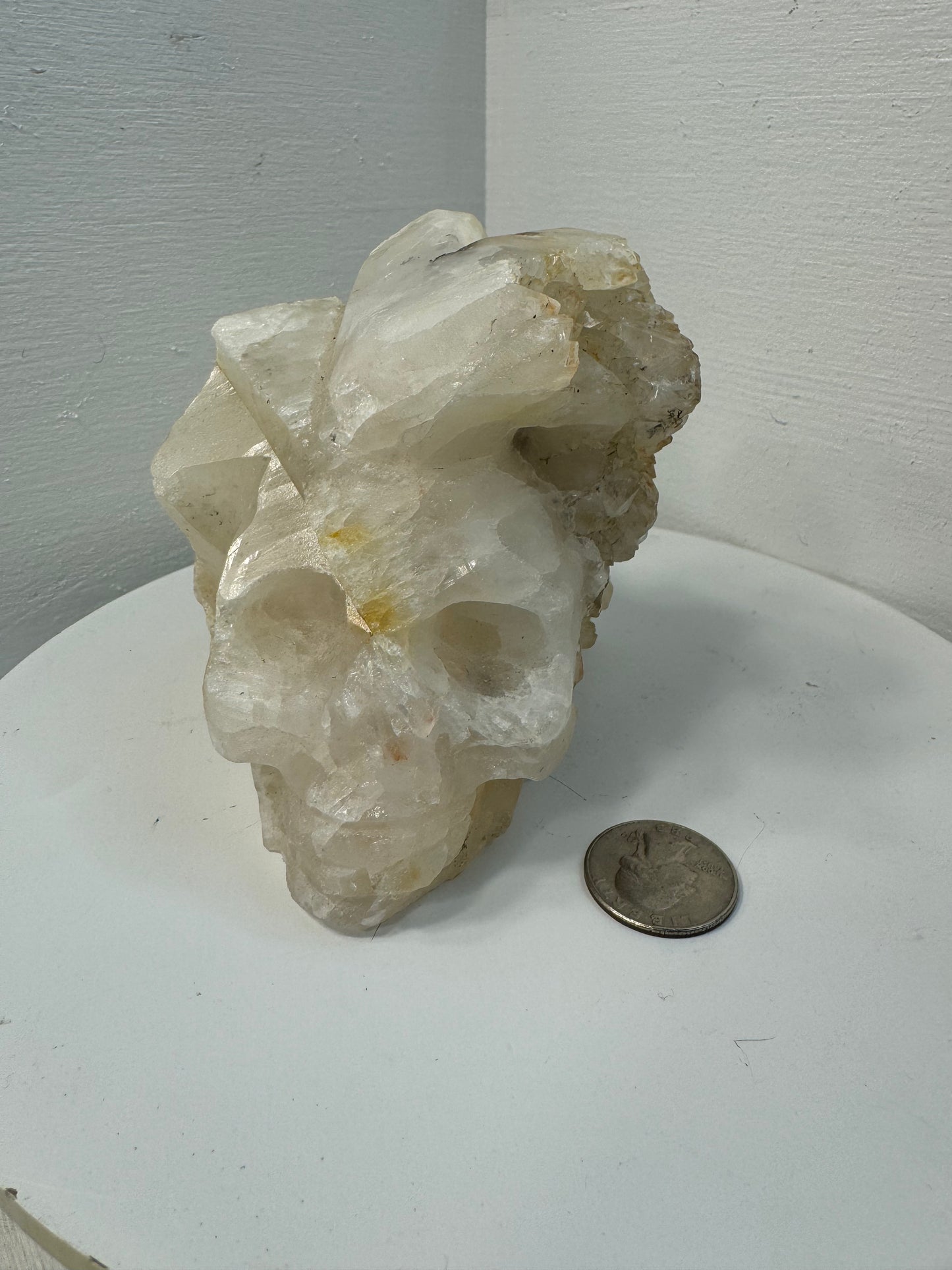 CLEAR QUARTZ CLUSTER SKULL -Clarity, Amplification, Spiritual Connection