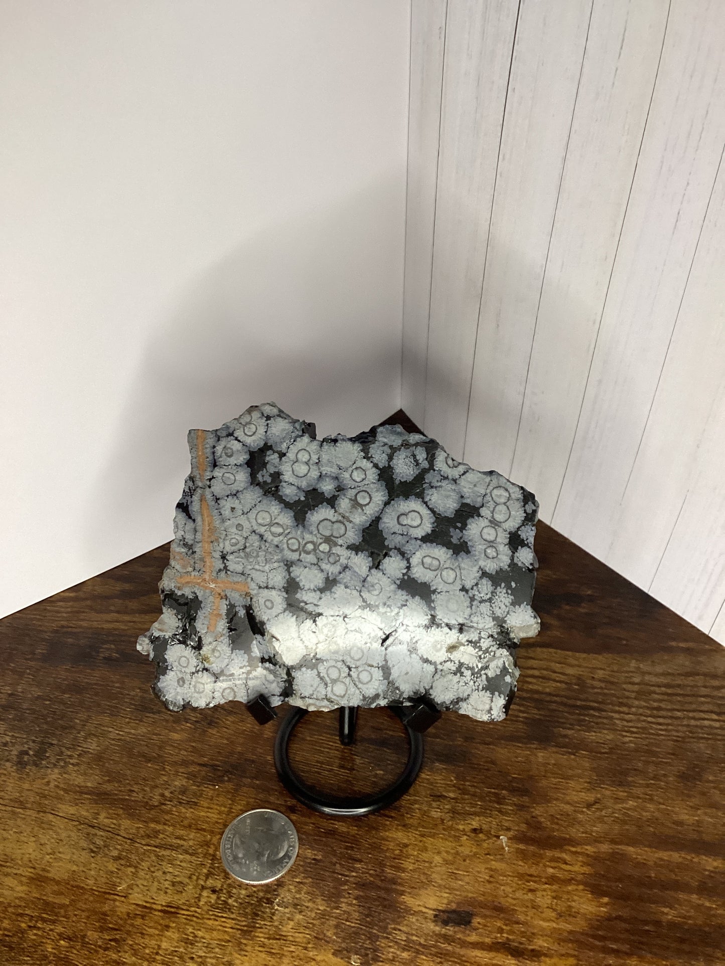 Snow flake obsidian slab 206g