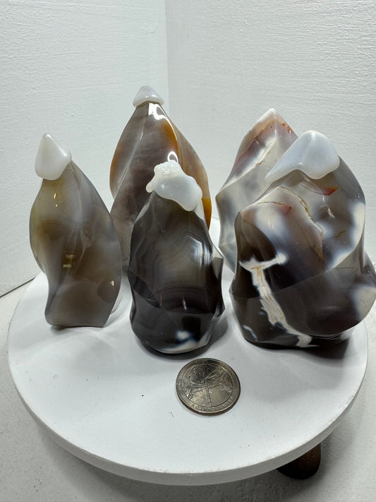 ORCA AGATE FLAME-protection, intuition,  spiritual guidance