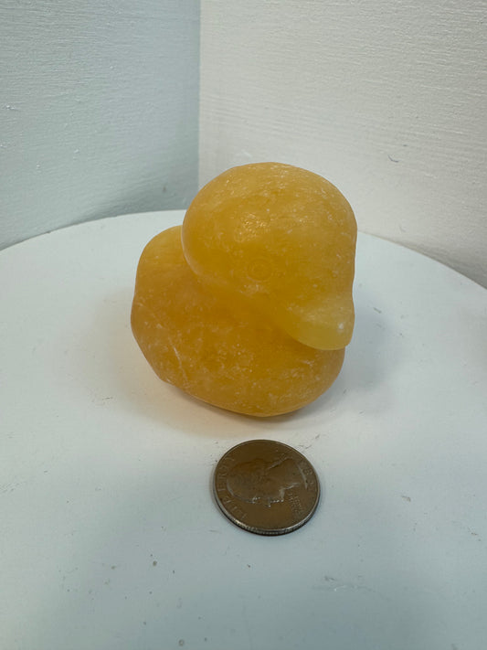 ORANGE CALCITE DUCK- Joy, Creativity, Emotional Balance