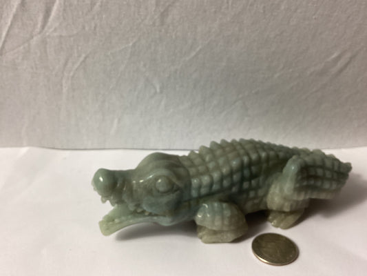 GREEN AVENTURINE ALLIGATOR