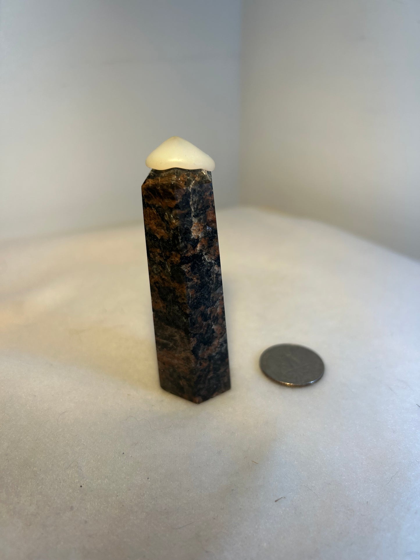 BRECCIATED JASPER TOWER-grounding, strength, resilience