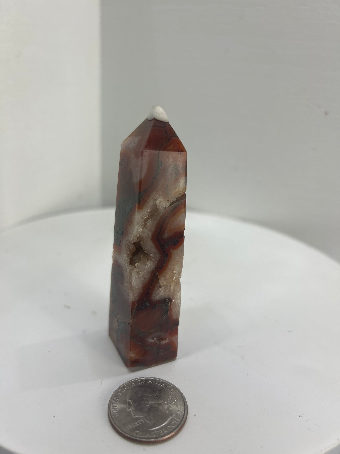 RED MOSS AGATE TOWER~ Growth, Vitality, and Grounding