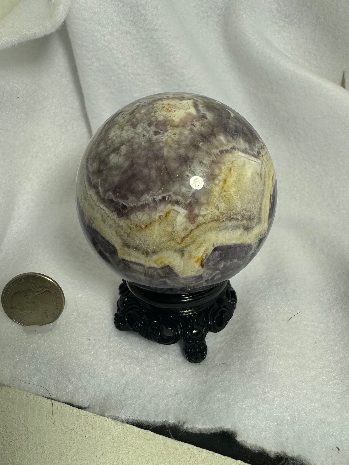 AMETHYST SPHERE -peace, spiritual growth, intuition