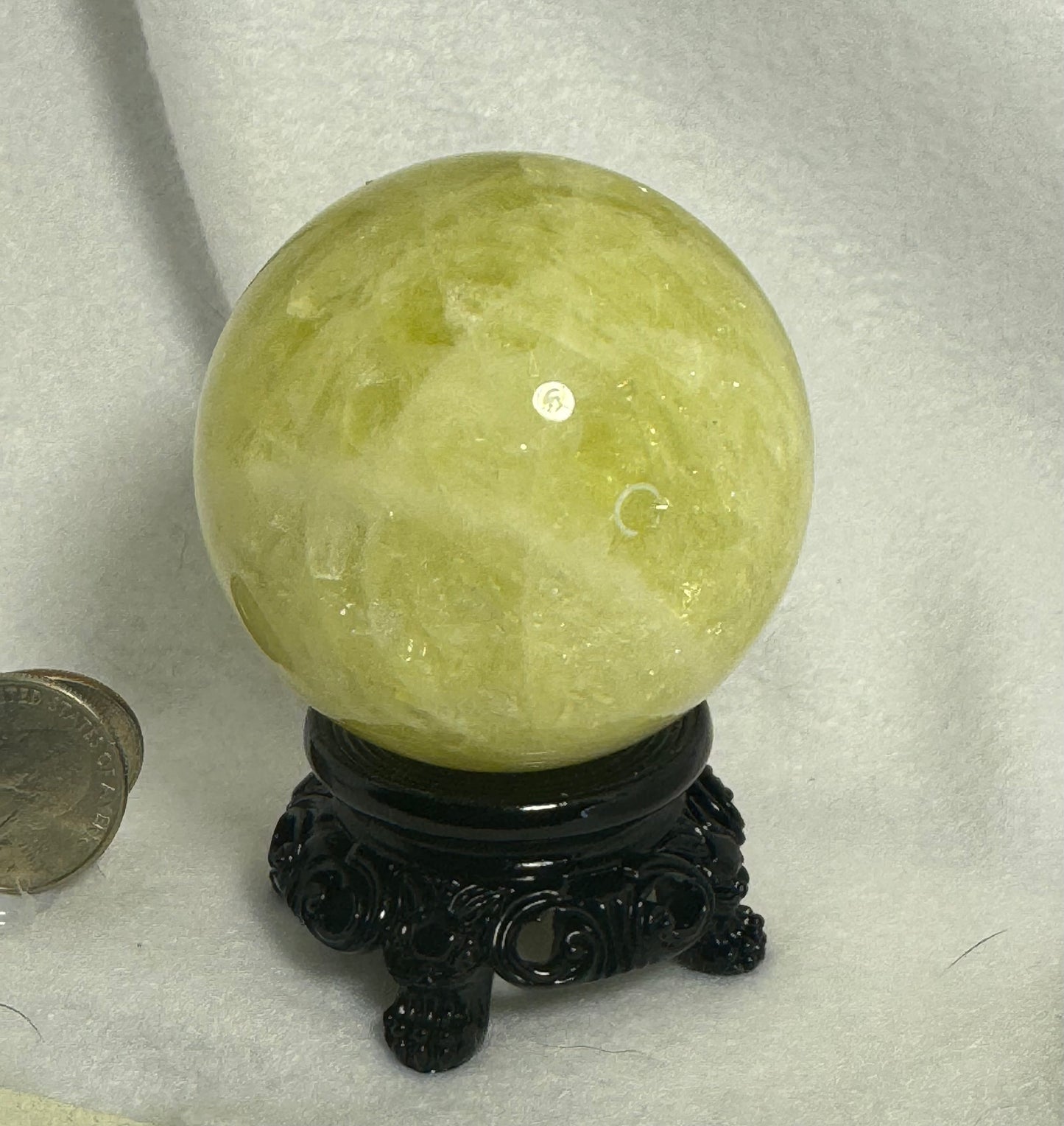 CITRINE spheres-abundance, prosperity, radiating warmth, joy, positivity