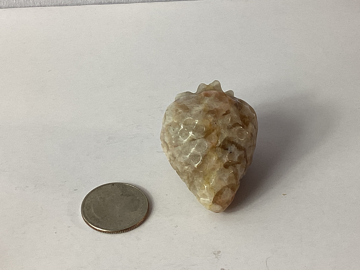 PINK CALCITE STRAWBERRY- Love, Joy, and Emotional Healing