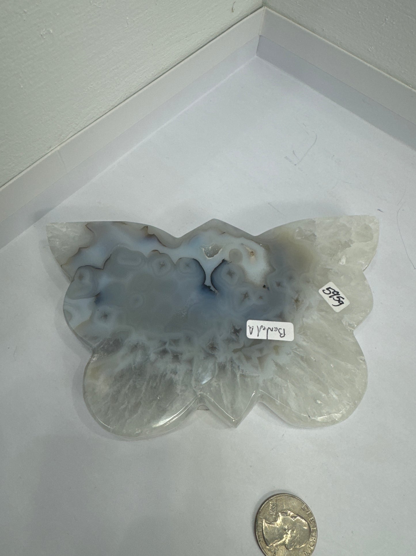 BANDED AGATE BUTTERFLY-purity, serenity, grounding