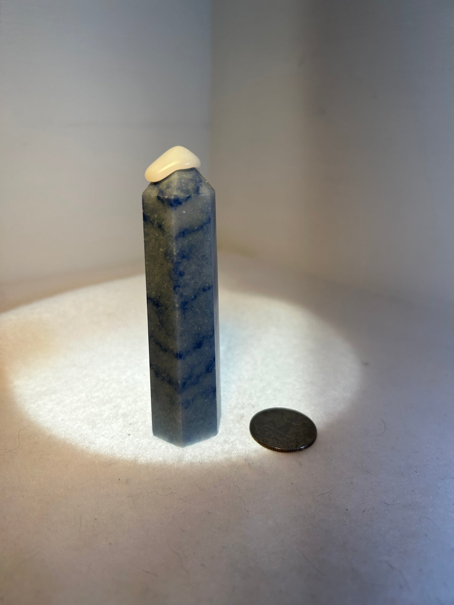 BLUE AVENTURINE TOWER-connection,communication, clarity