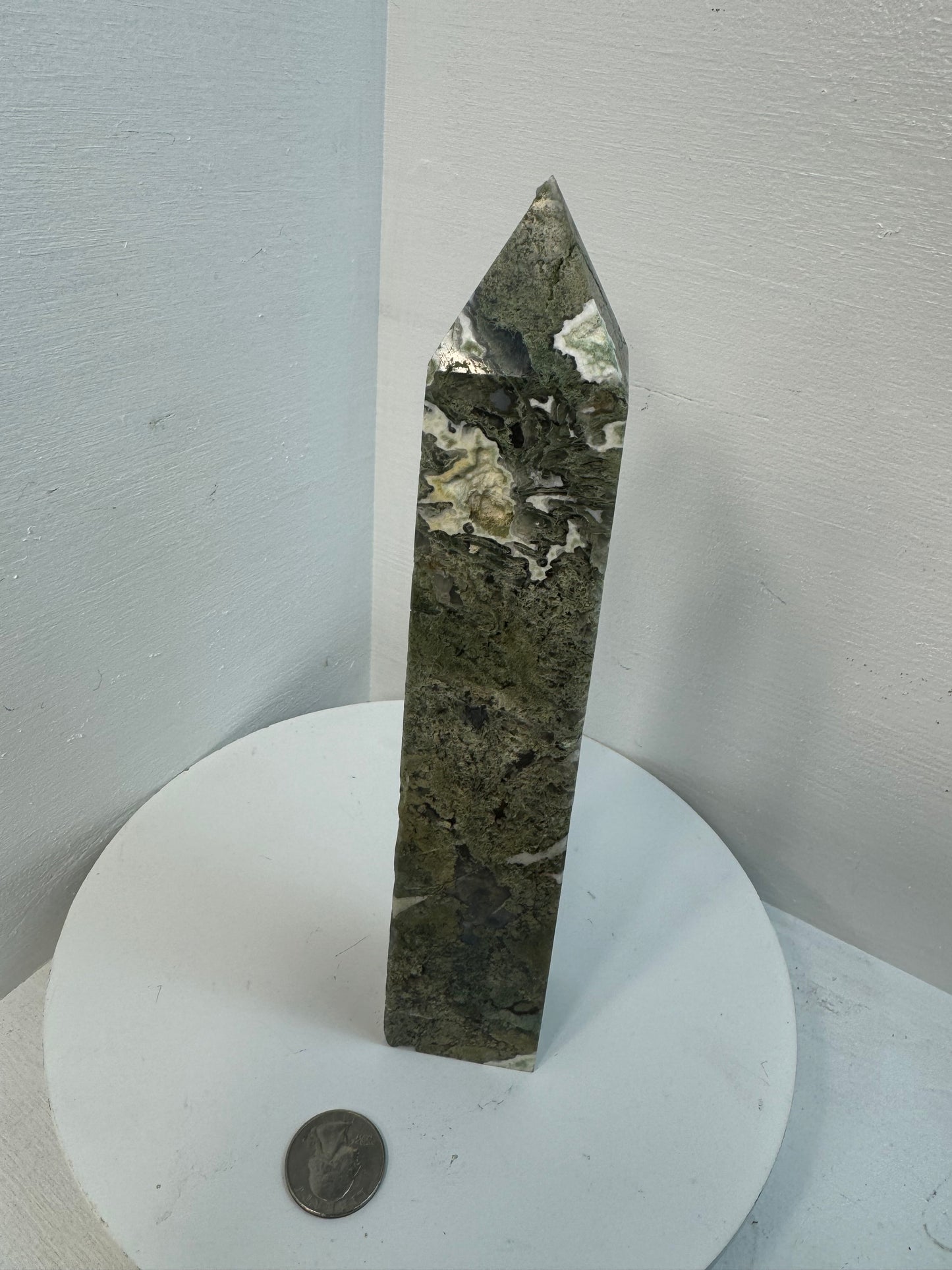 RAINFOREST JASPER TOWER-Growth, Harmony, Connection to Nature
