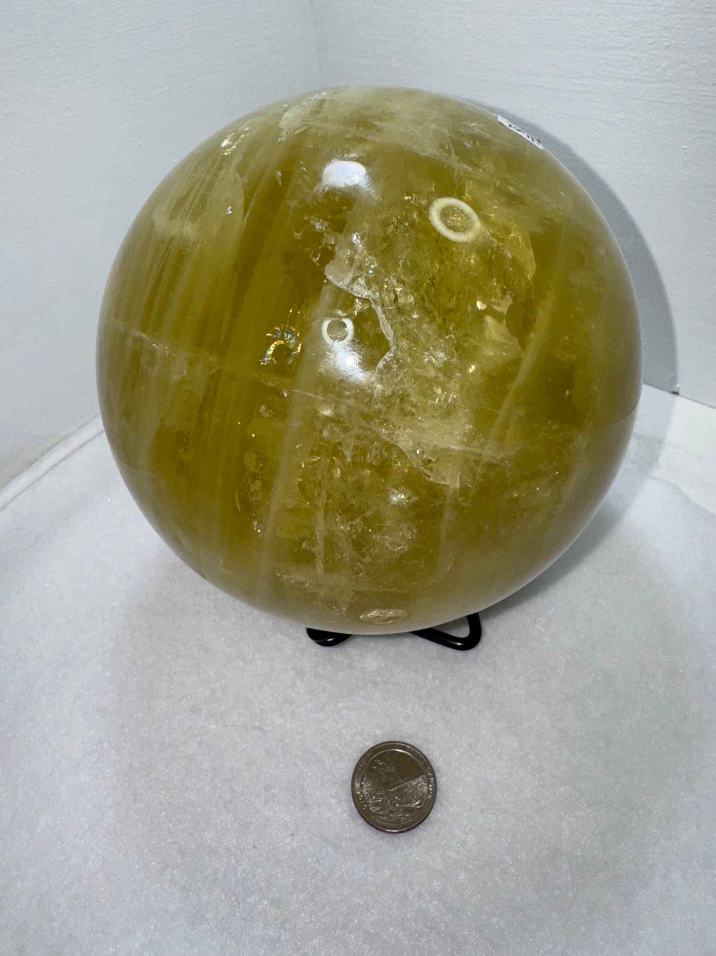 CITRINE spheres-abundance, prosperity, radiating warmth, joy, positivity
