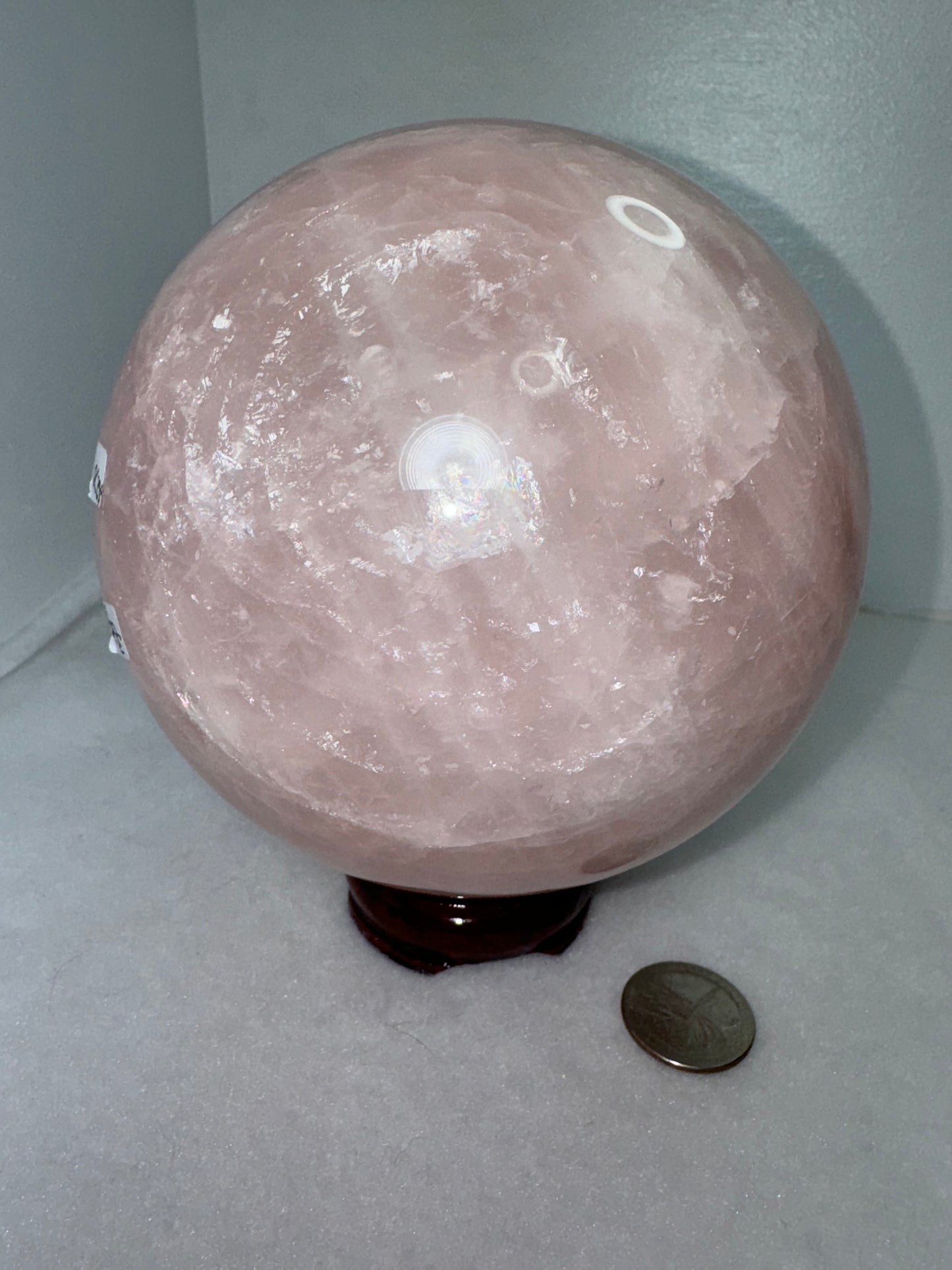 ROSE QUARTZ SPHERE-love, compassion, harmony