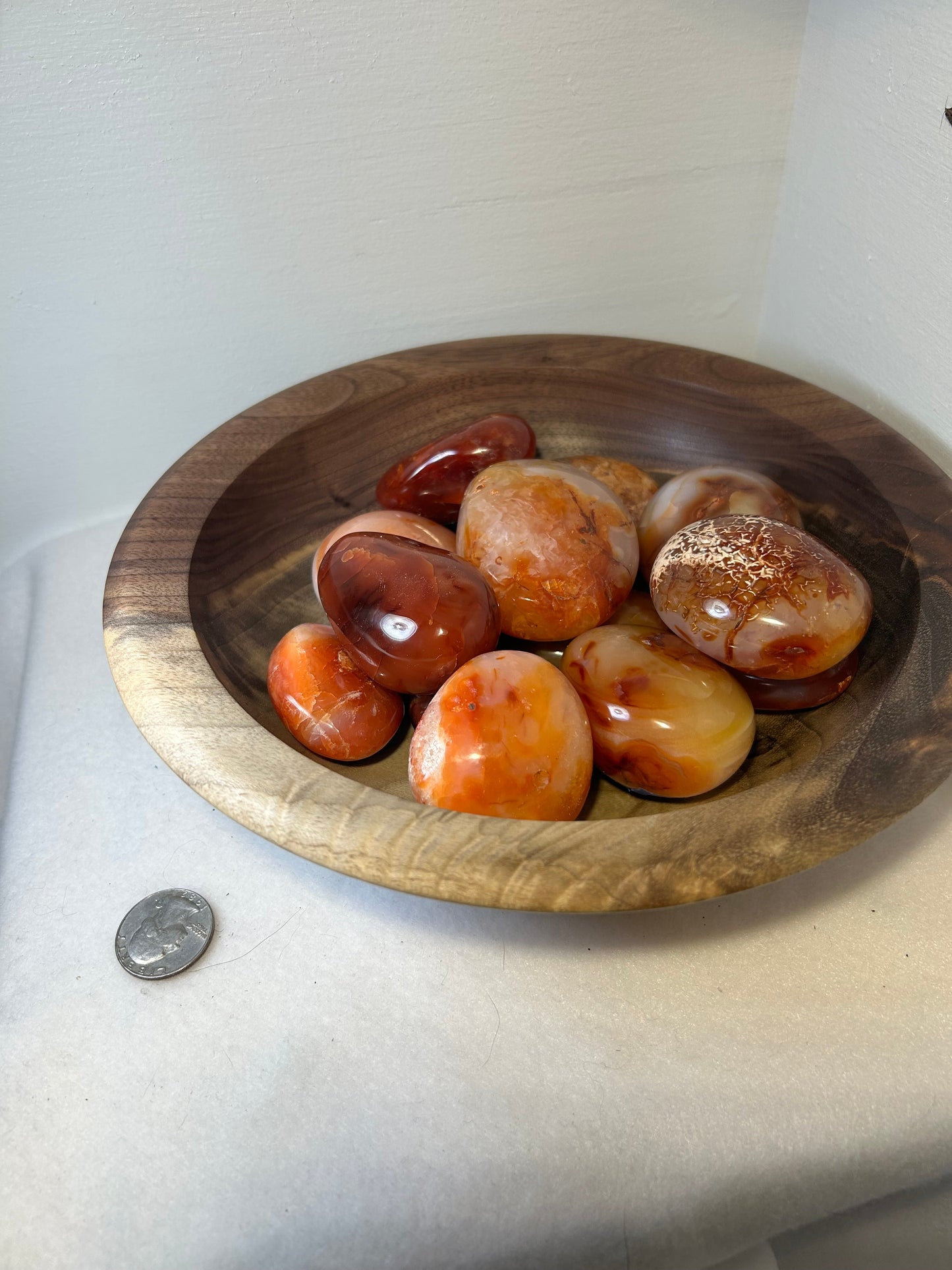 CARNELIAN PALM STONE-vitality, courage, and creativity
