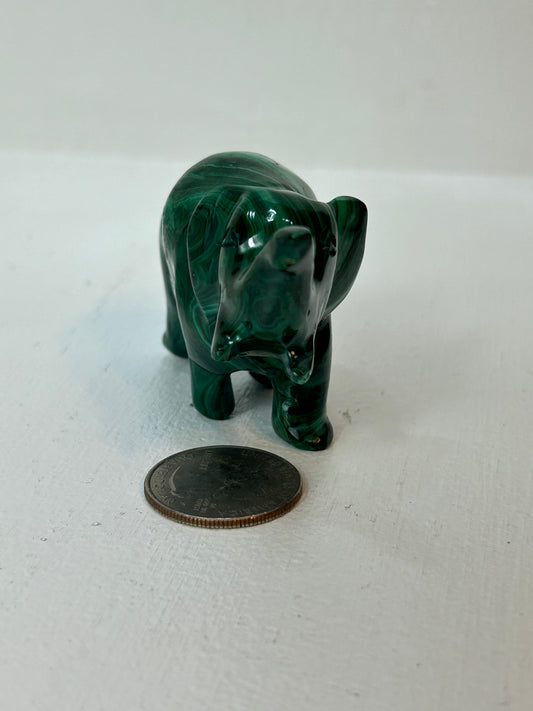 MALACHITE ELEPHANT- Transformation, Protection, Prosperity