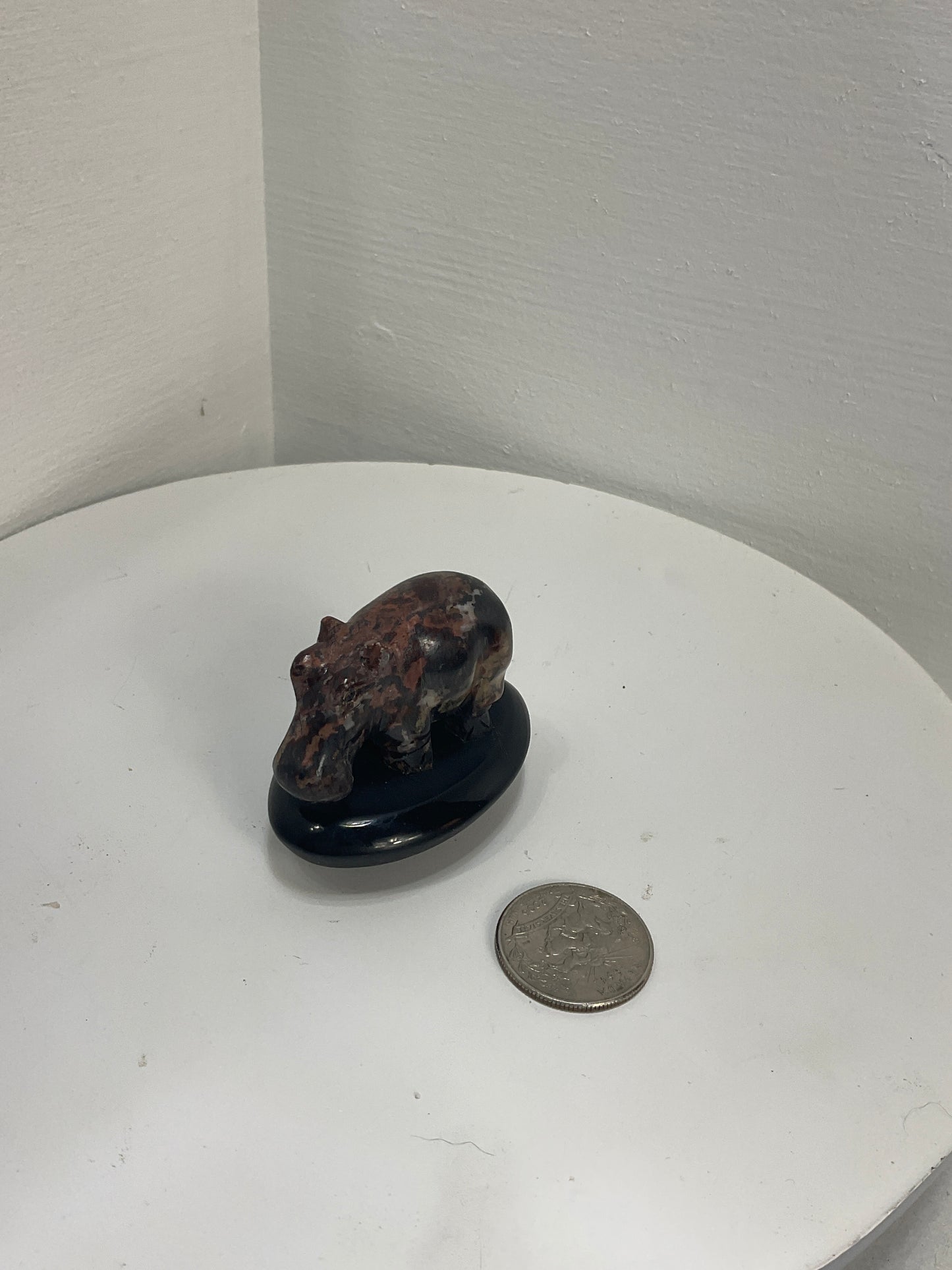 RHODONITE HIPPO- Compassion, Balance, and Emotional Strength