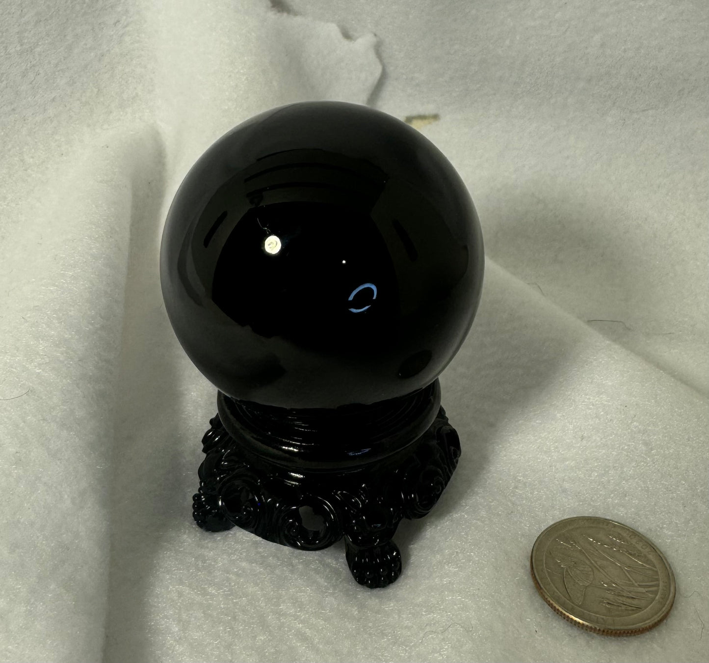 OBSIDIAN SPHERE- growth, protection, transformation