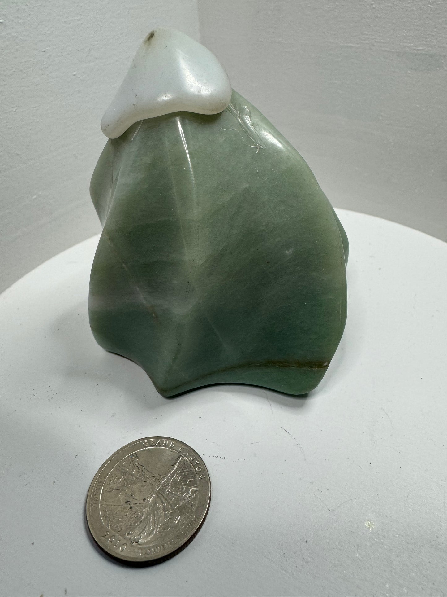 GREEN AVENTURINE FLAME-prosperity, luck, and emotional healing