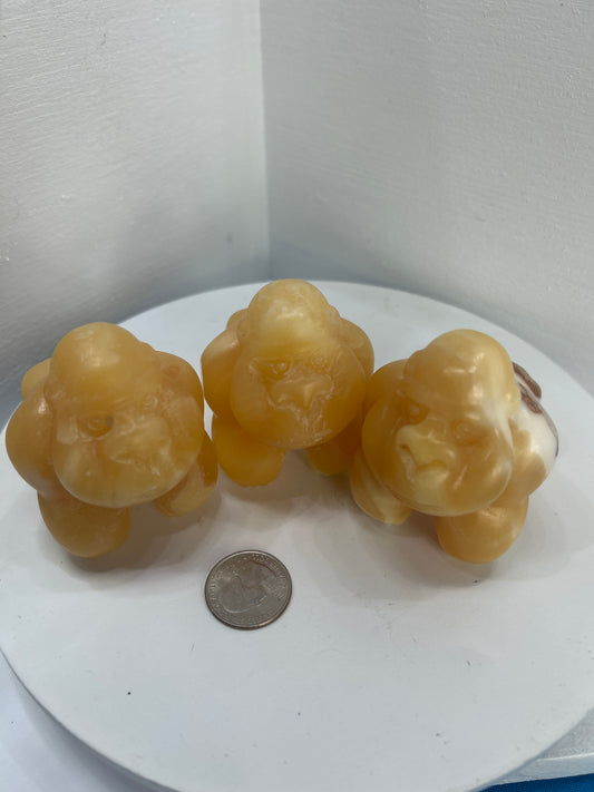 ORANGE CALCITE GORILLA- Vitality, Strength, Emotional Healing