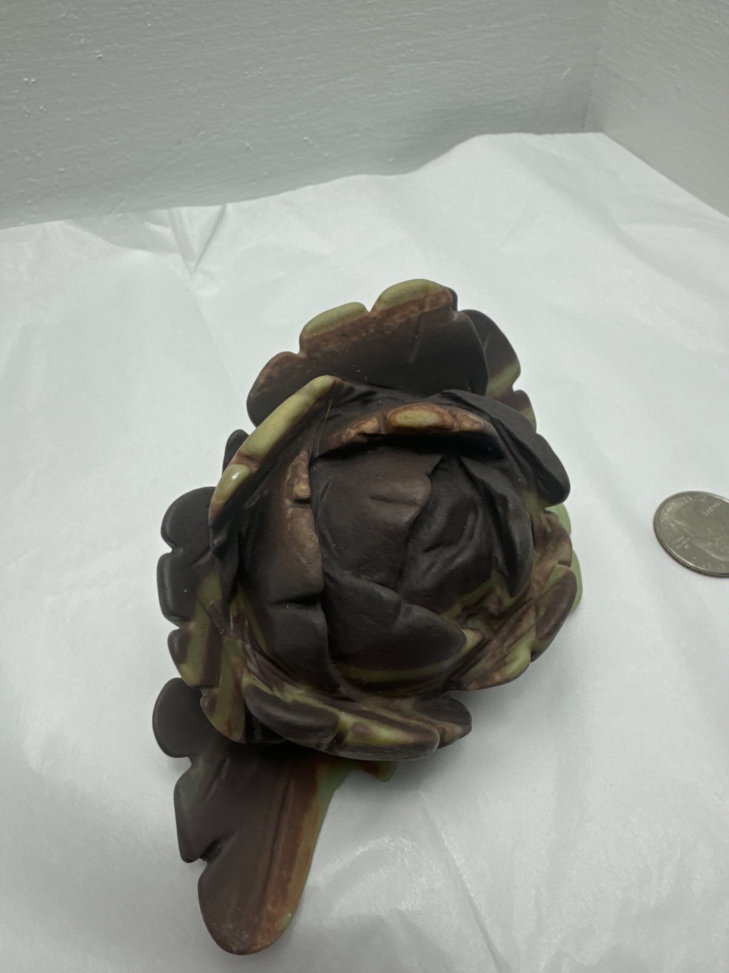 GREEN ZEBRA JASPER FLOWER-balance, growth, grounding