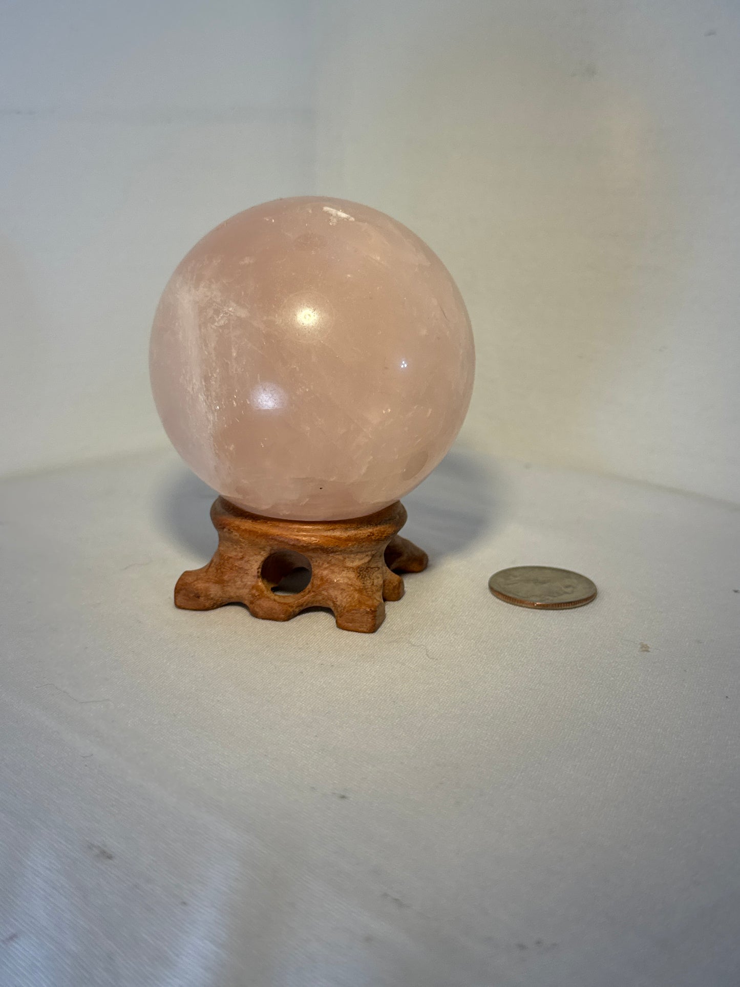 ROSE QUARTZ SPHERE-love, compassion, harmony