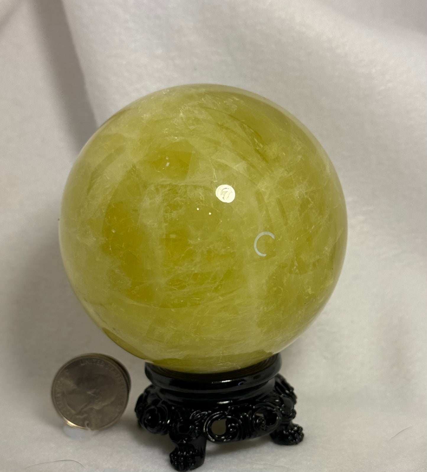 CITRINE spheres-abundance, prosperity, radiating warmth, joy, positivity