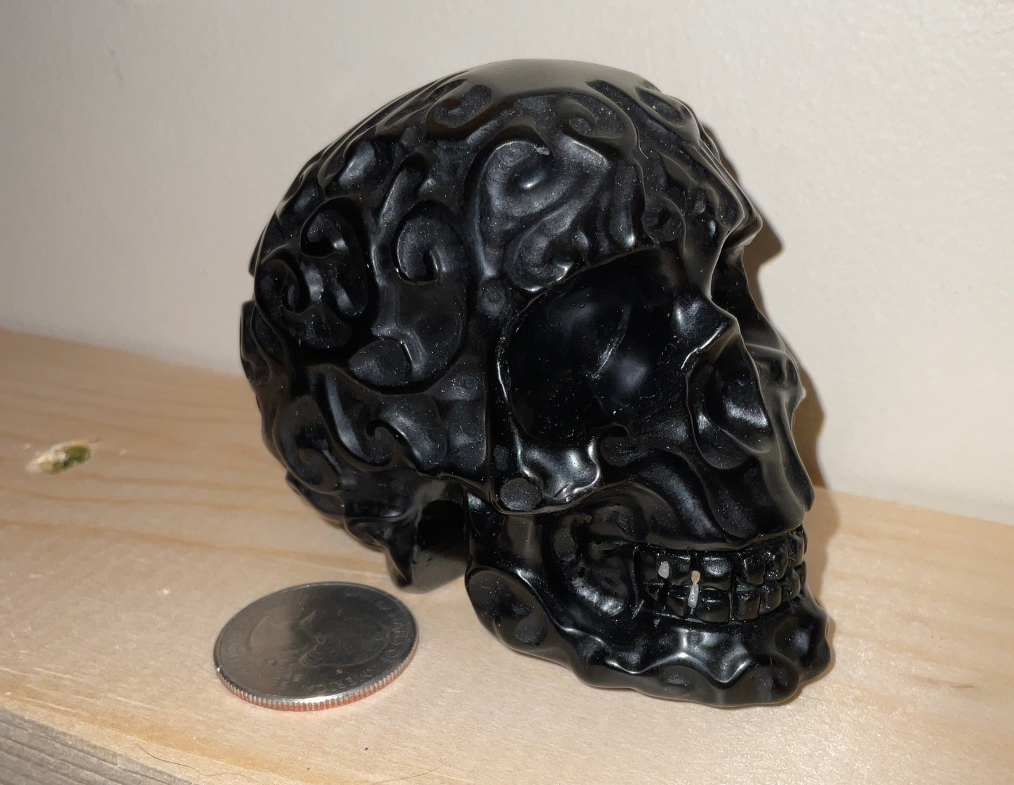 OBSIDIAN SKULL- growth, protection, transformation