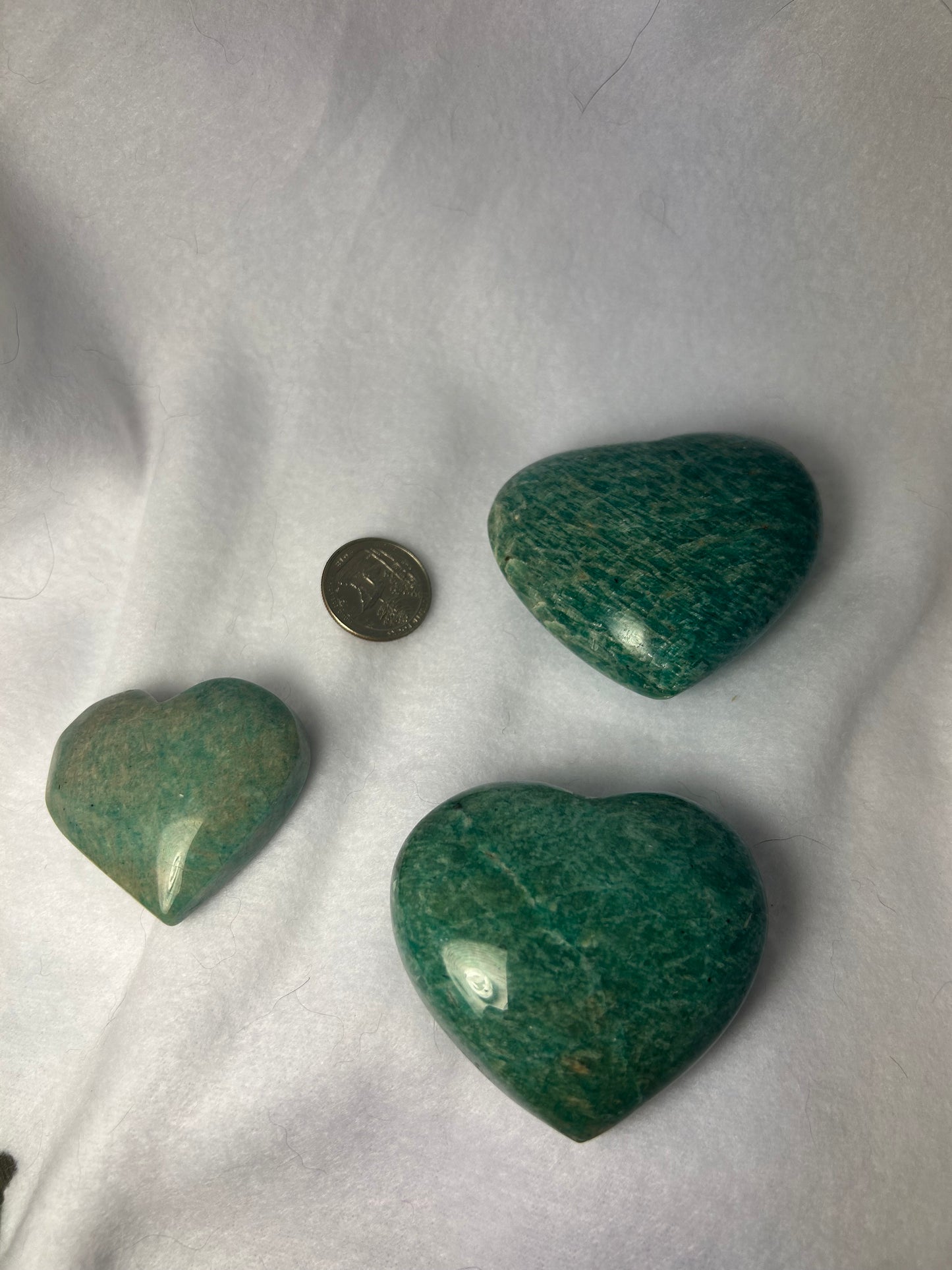 AMAZONITE HEART-luck, love, adventure