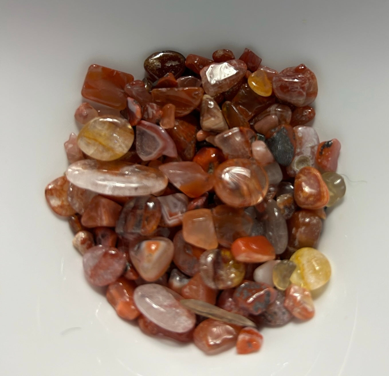 CARNELIAN TUMBLES/CHUMBLES/CHIPS- Vitality, Courage, Creativity