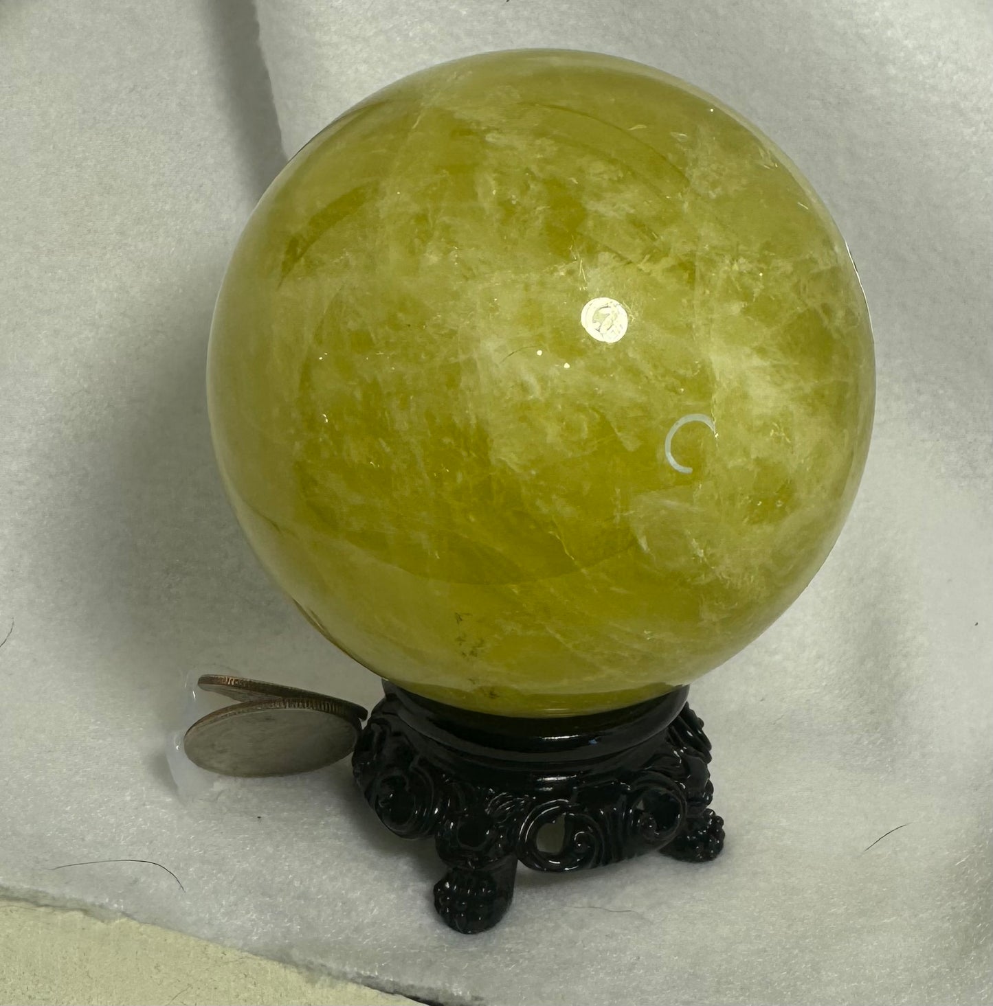 CITRINE spheres-abundance, prosperity, radiating warmth, joy, positivity