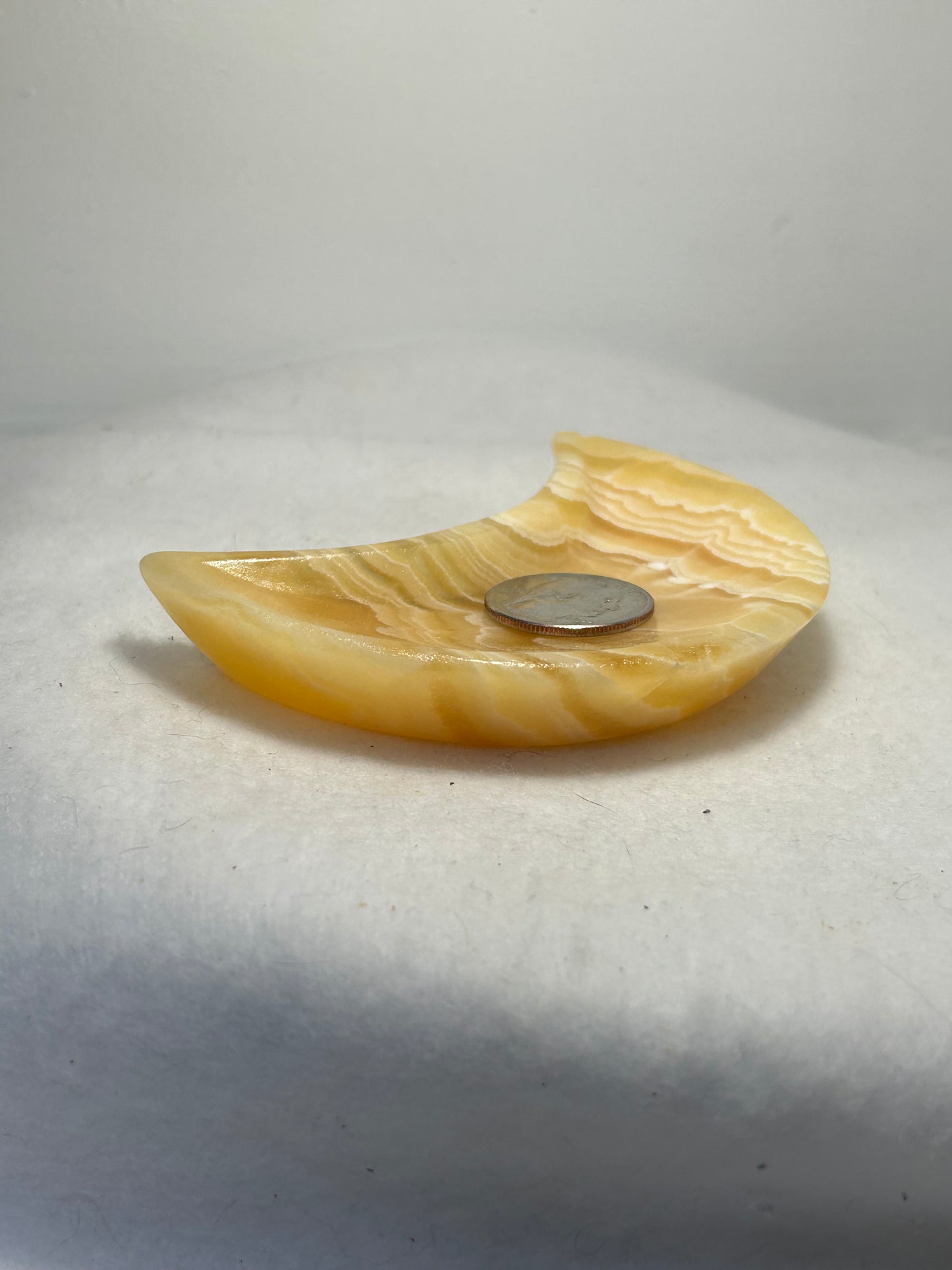 HONEY CALCITE BOWL-determination, creativity, stamina